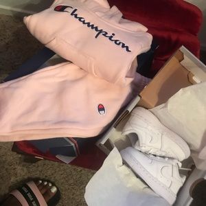 champion girl jogging suits